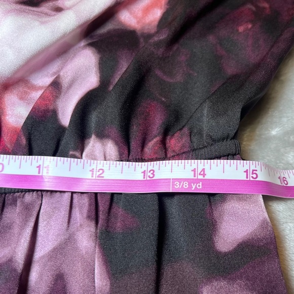 Simply Vera Vera Wang Dress Womens Medium Floral Print High Low Midi Chic Boho - Picture 12 of 13